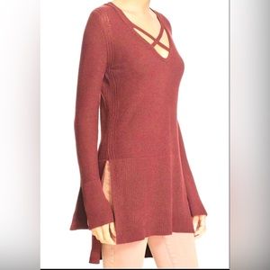 Free people Crisscross Sweater Dress Size M
